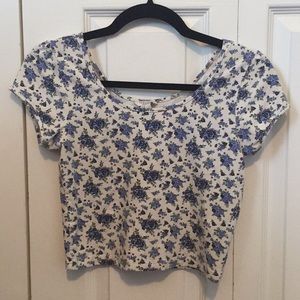 Forever21 floral crop top